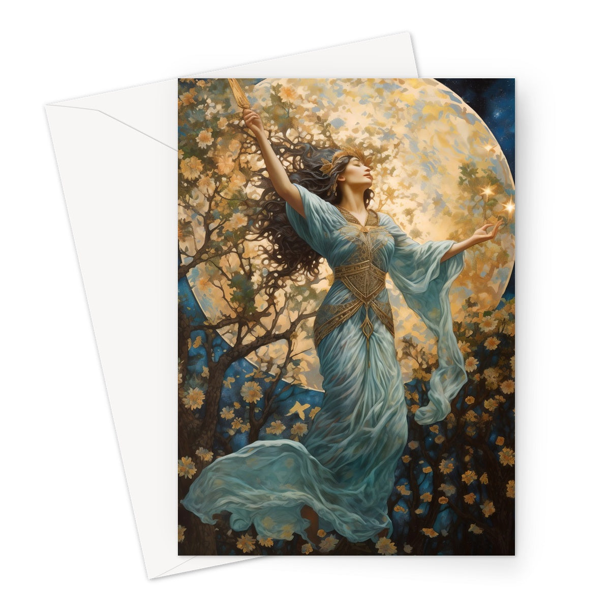 Moon Goddess Greeting Card