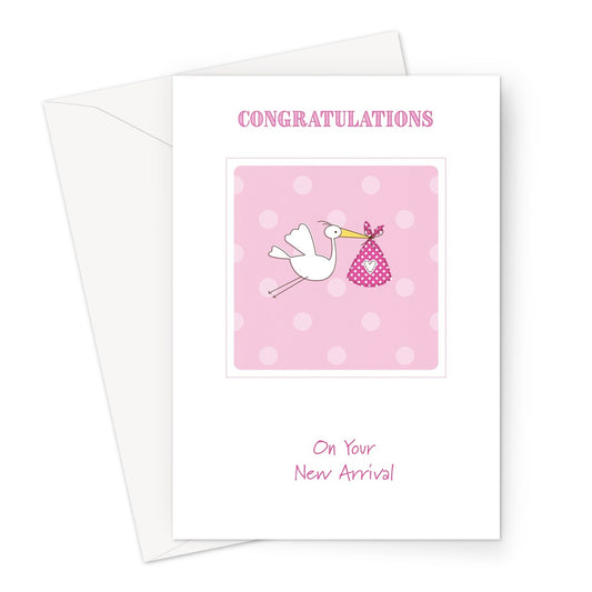 New Baby Pink Greeting Card