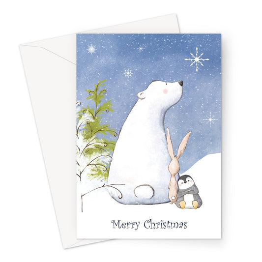 Christmas Friends Xmas Greeting Card