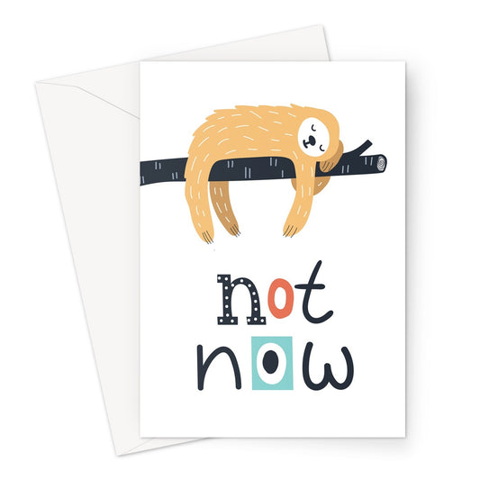 Not Now Greeting Card