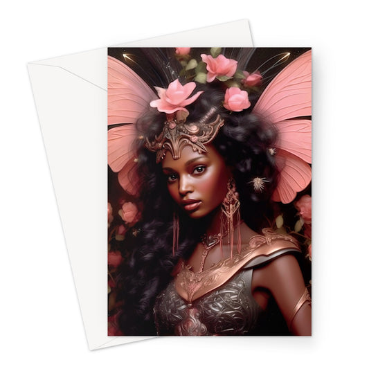 Magical Pink Fairy Greeting Card