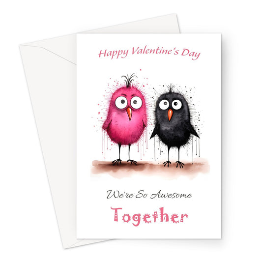 Two Birds Valentine Greeting Card