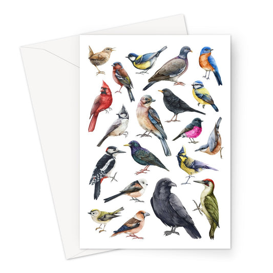 Garden Birds Greeting Card