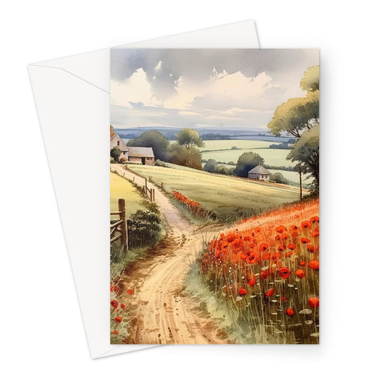Poppy Farm Greeting Card