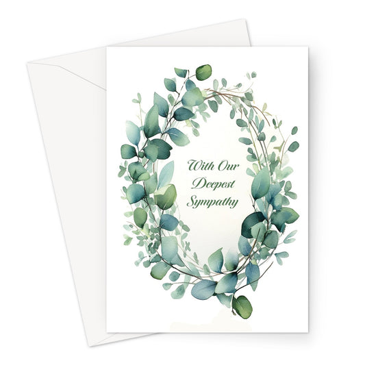 Laurel Wreath Sympathy Greeting Card