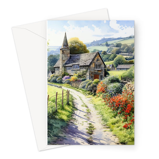 Country House Greeting Card