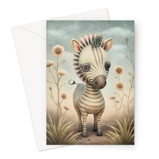 Zebra Greeting Card