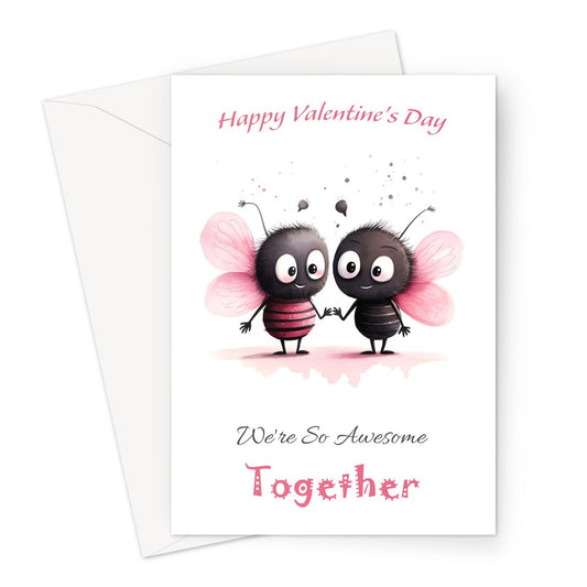Bee Together Valentine Greeting Card
