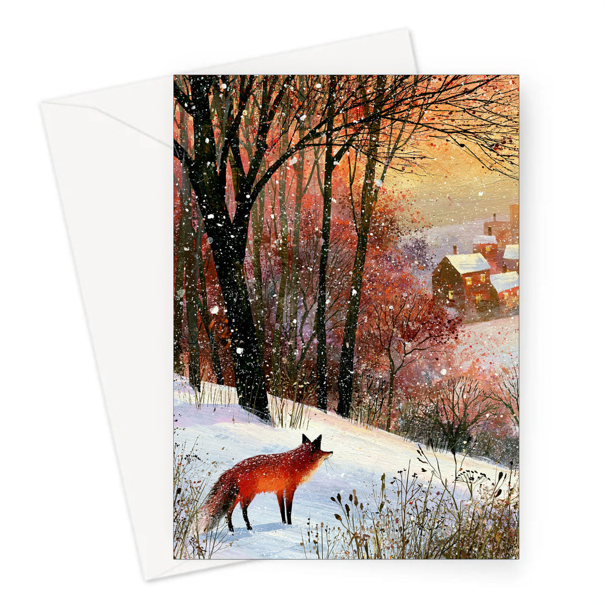 Country Fox Christmas Card