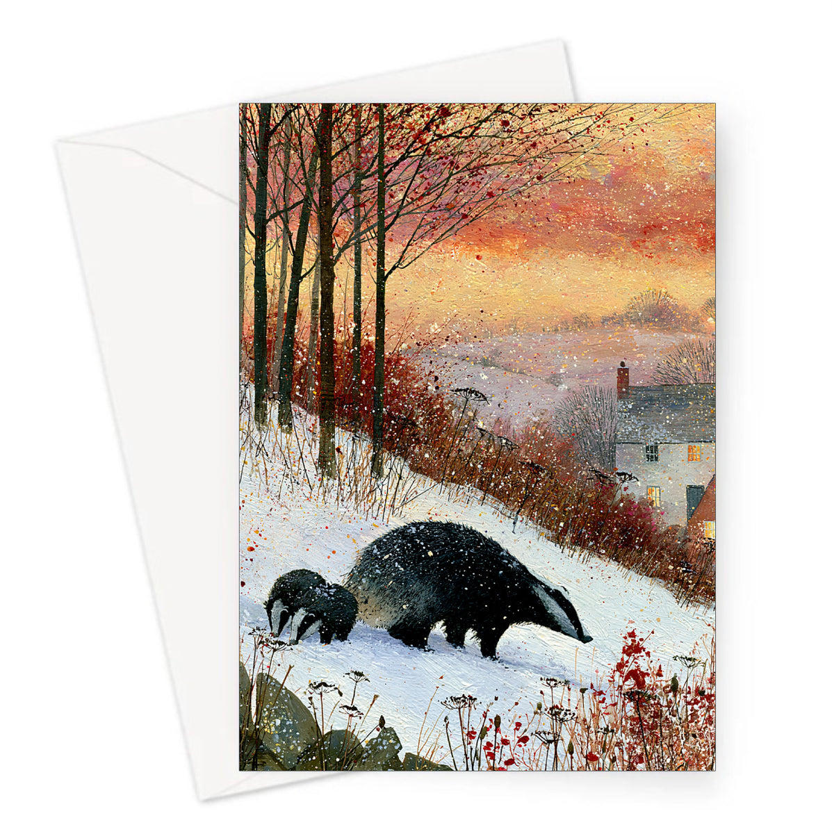 Family Day Out Christmas Card