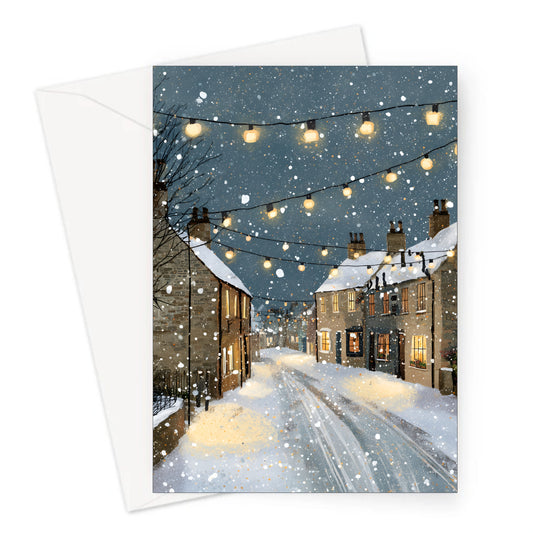 Town Lights Christmas Card