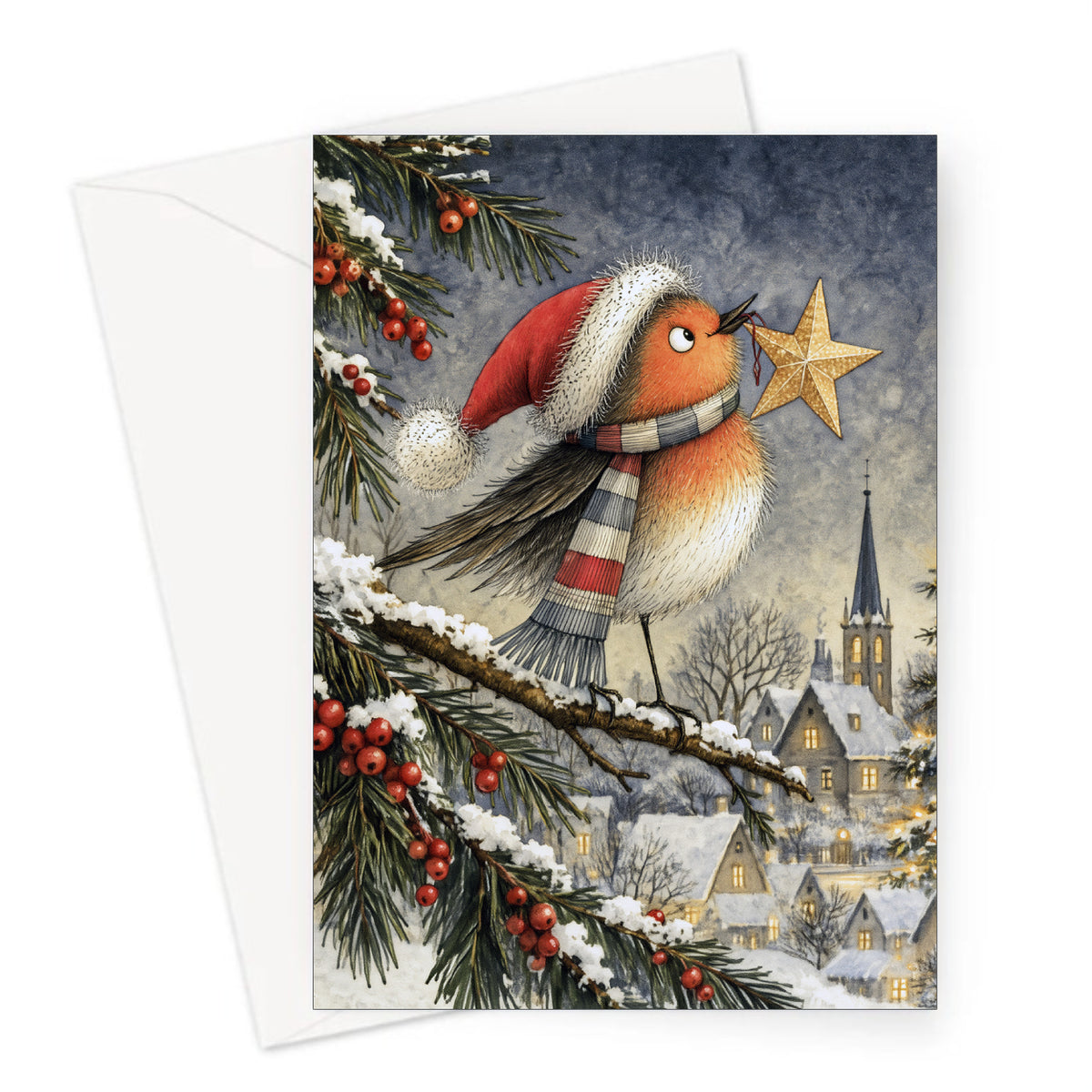 Lucky Star Christmas Card