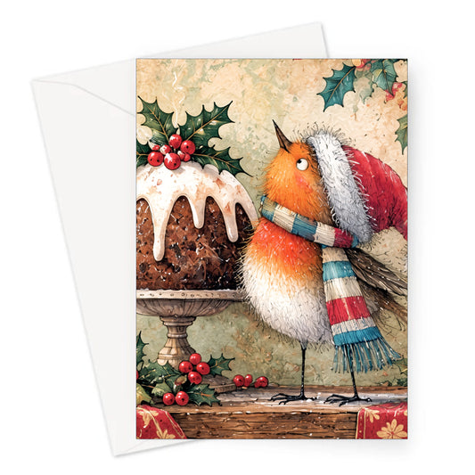 Pudding Christmas Card