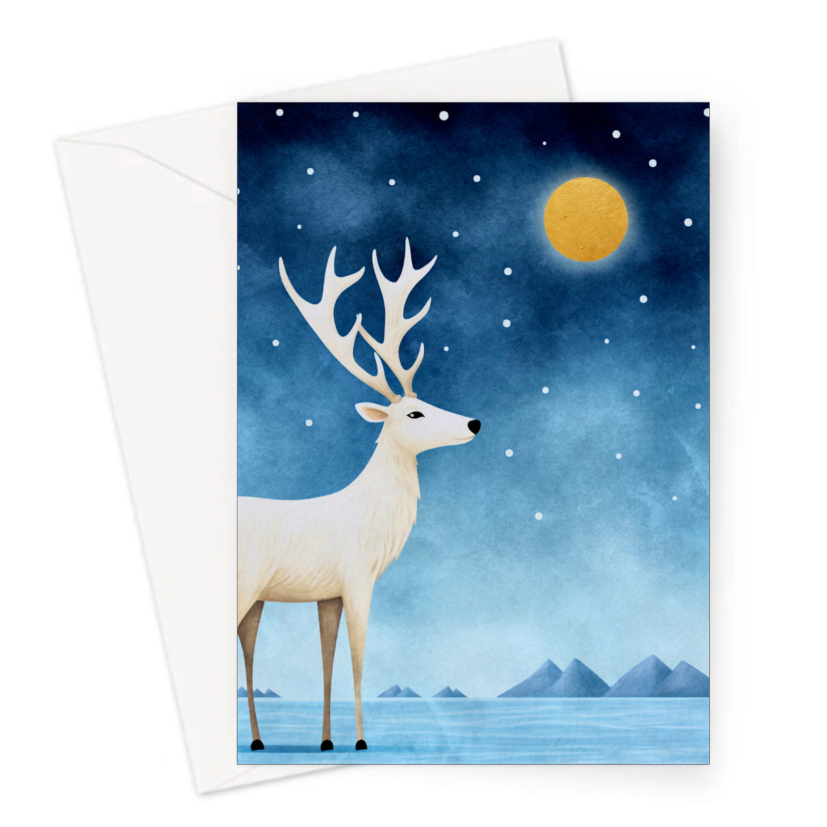 Moon Light Christmas Card