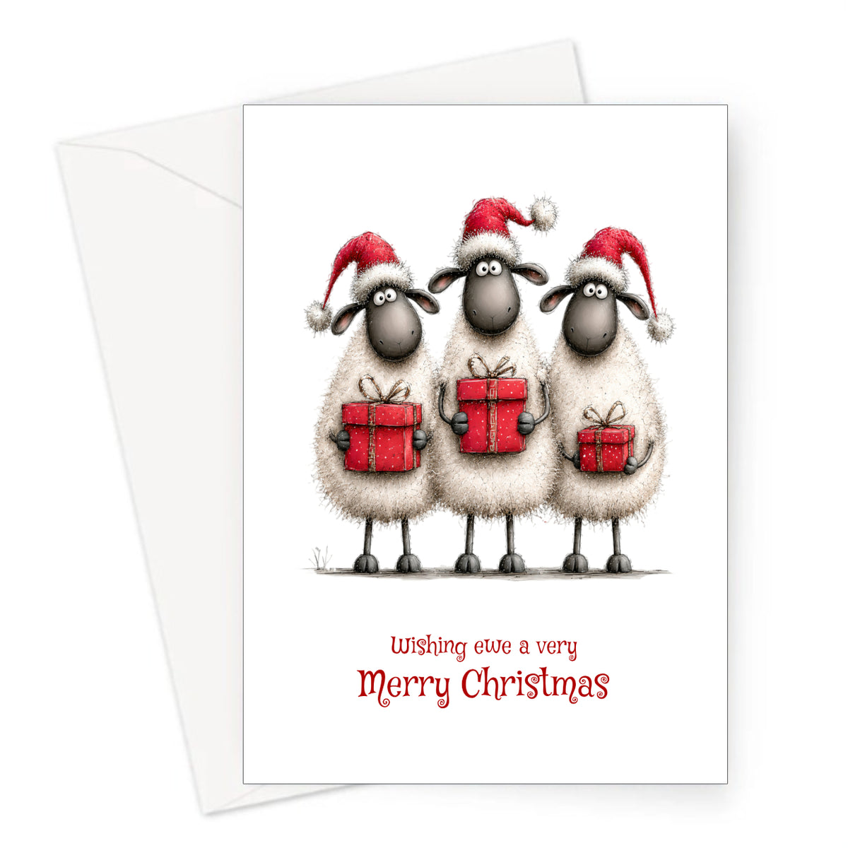 Ewe Christmas Card