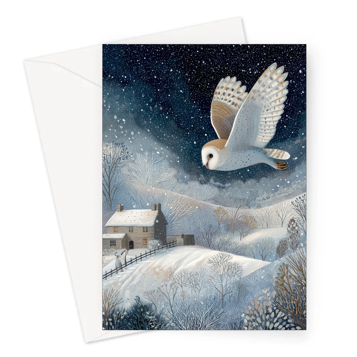 Night Flight Christmas Card