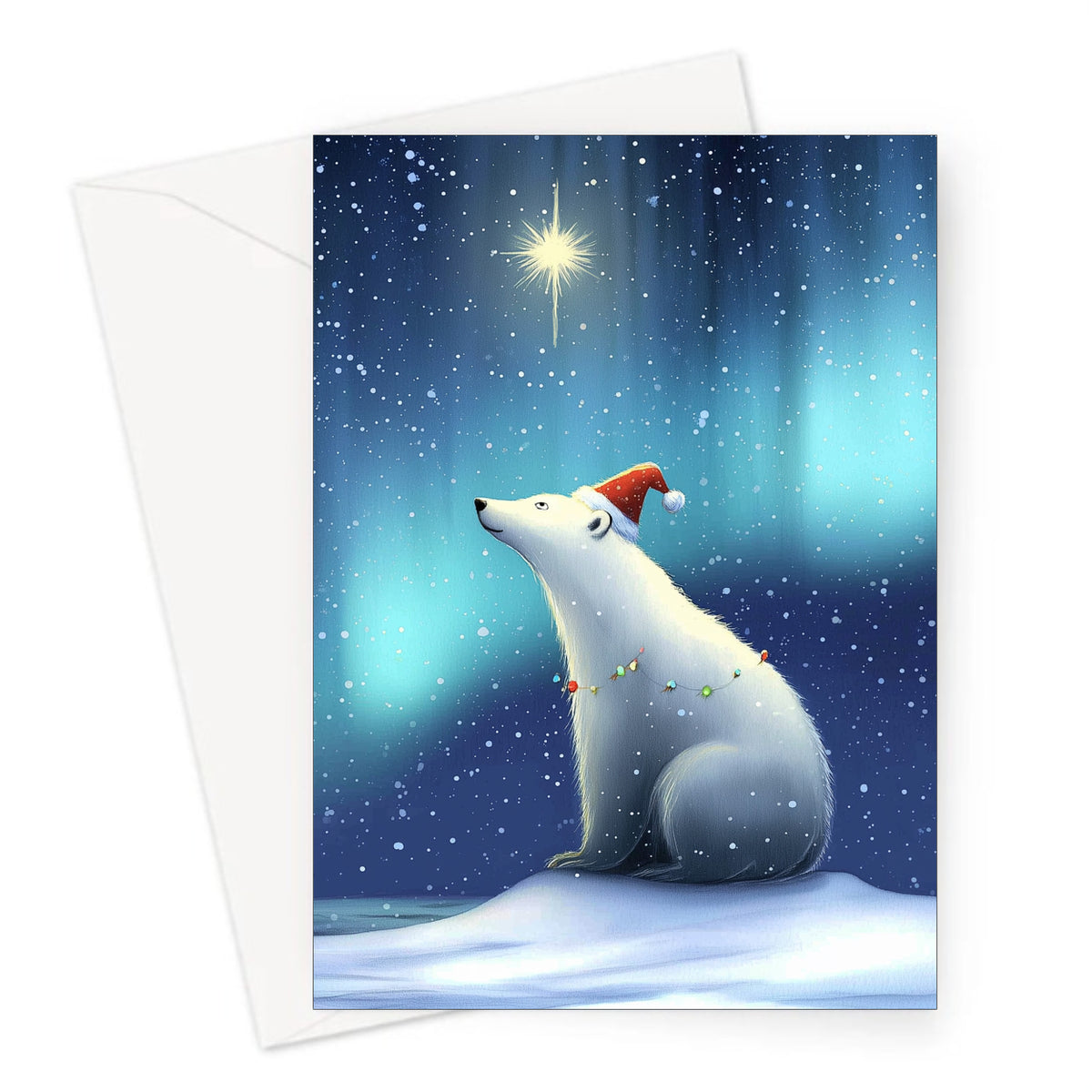 Northern Lights Christmas Card