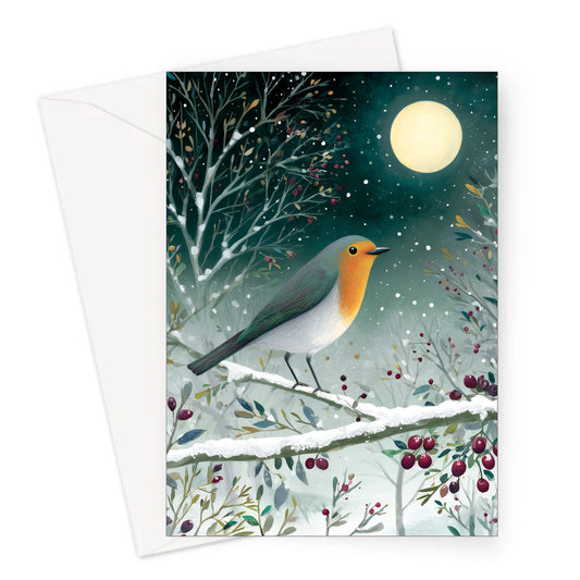 Bright Night Christmas Greeting Card