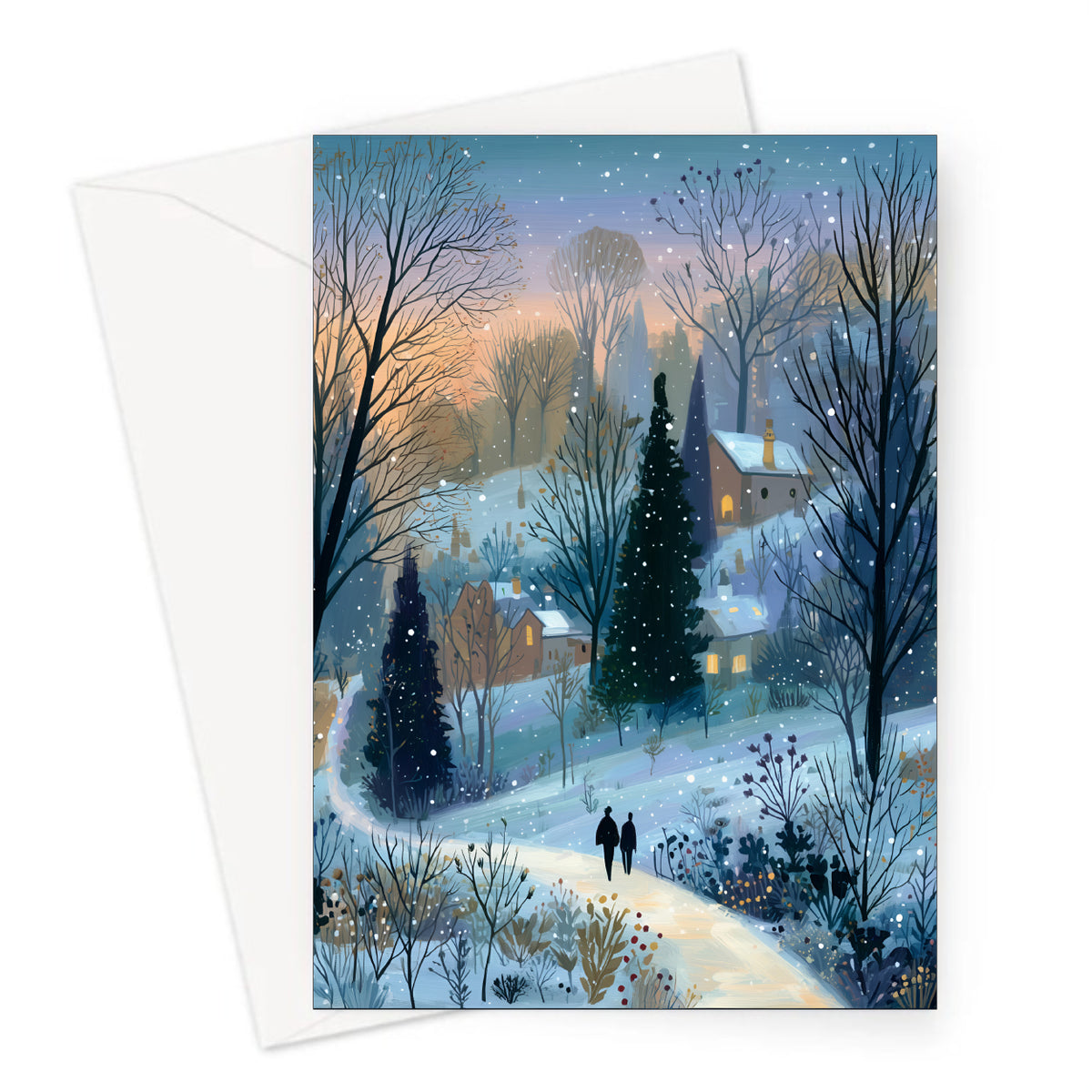 Christmas Walk Greeting Card