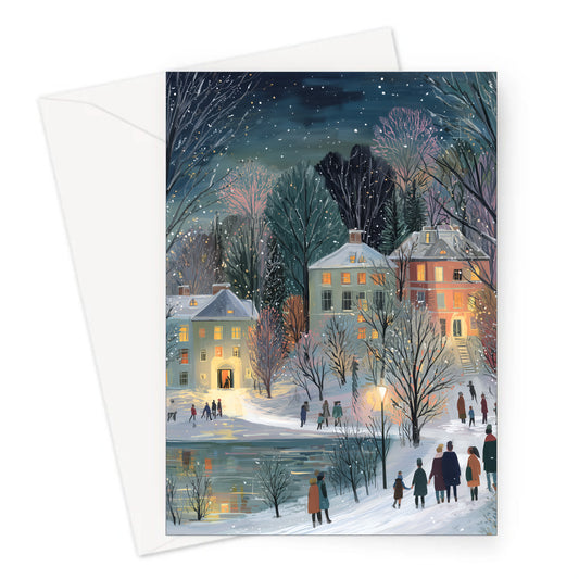 Christmas Village Greeting Card