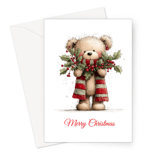 Happy Holly Christmas Card