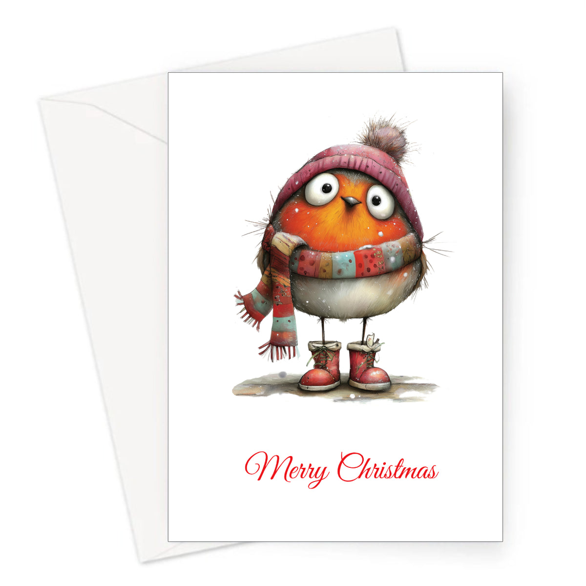 Merry Robin Christmas Card