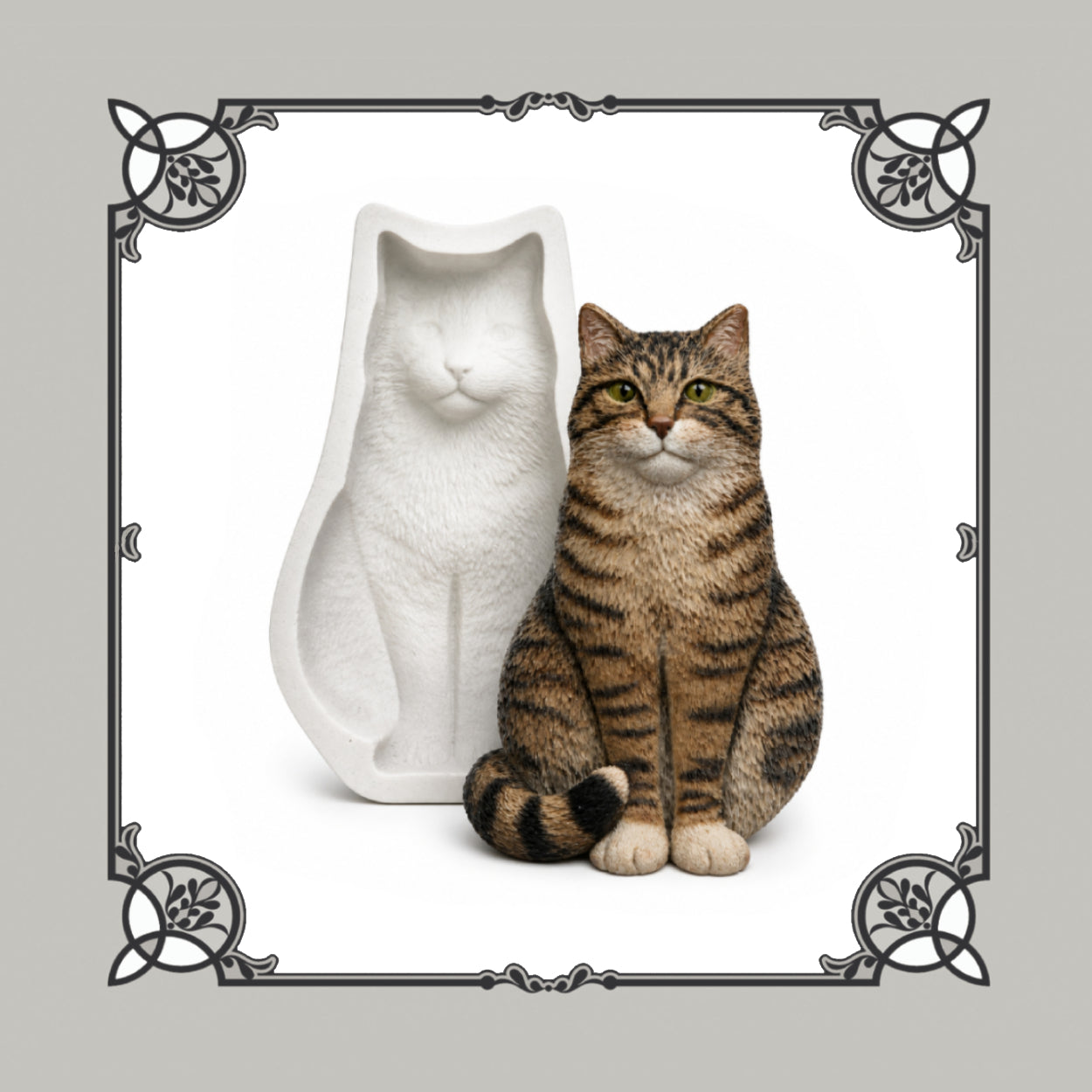 Large Cat Silicone Mould - Food Safe