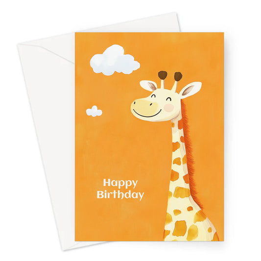 Big Giraffe Birthday Card