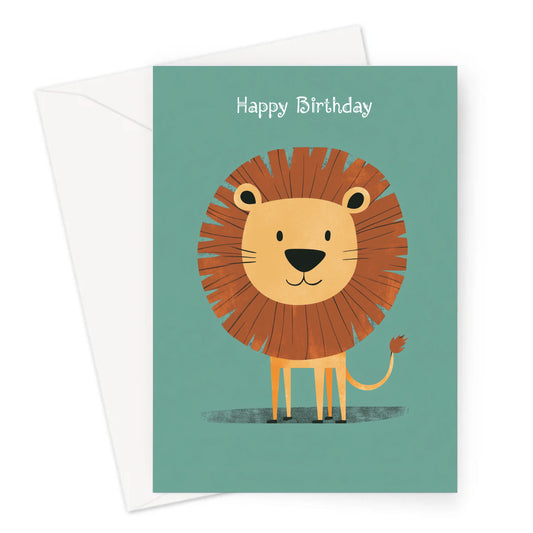Lovely Lion Birthday Card