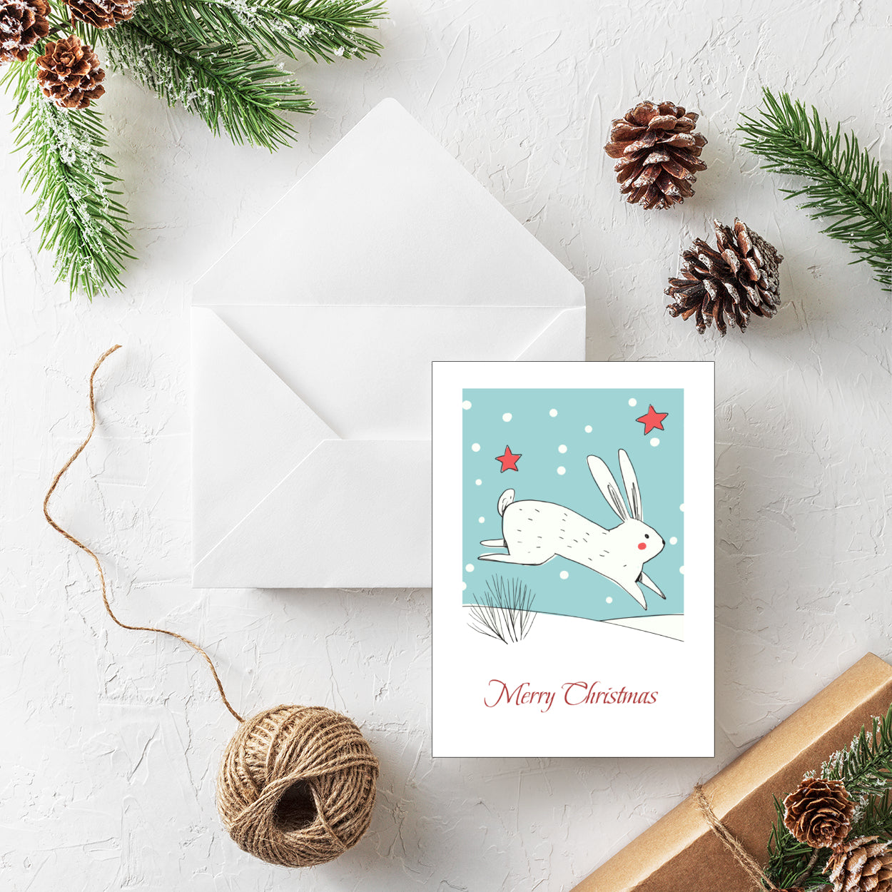 Christmas Bunny - Pack of 20 Personalised