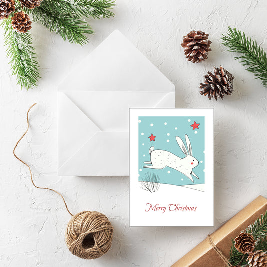 Christmas Bunny - Pack of 20 Personalised