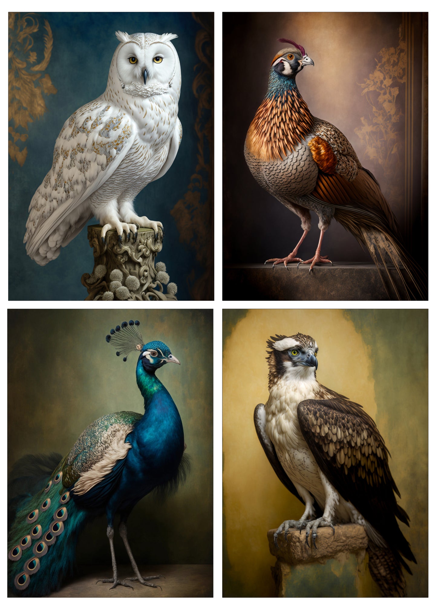 Four Large A5 Cards - Pack 412