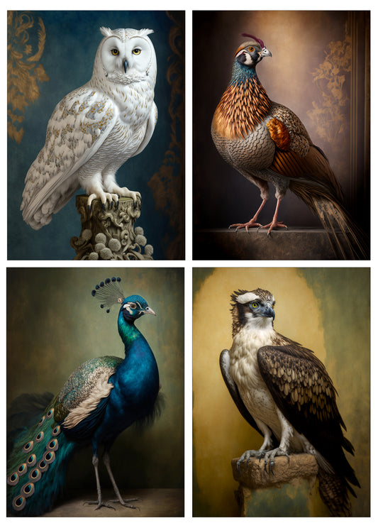 Four Large A5 Cards - Pack 412