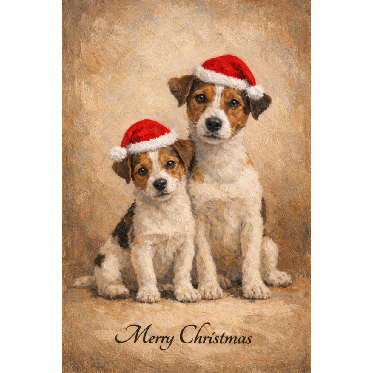 Jack Russell Xmas Set, Digital Art