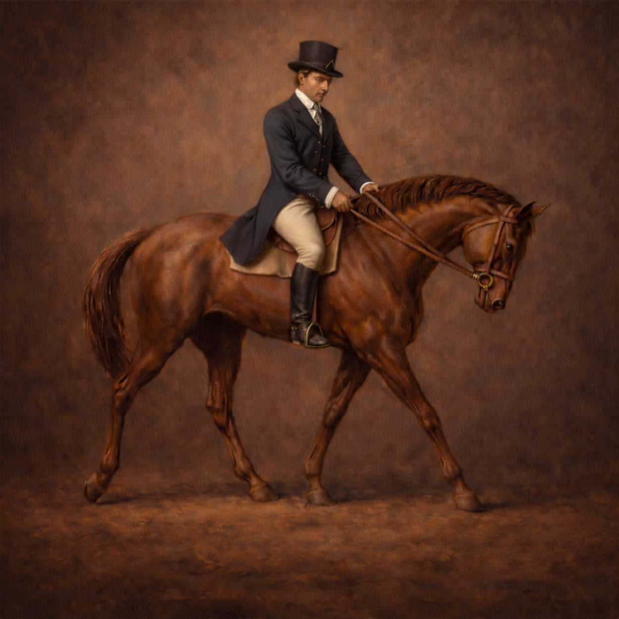 Edwardian Rider Set, Digital Art