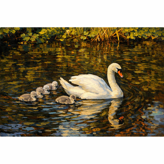 Little Swans Set, Digital Art