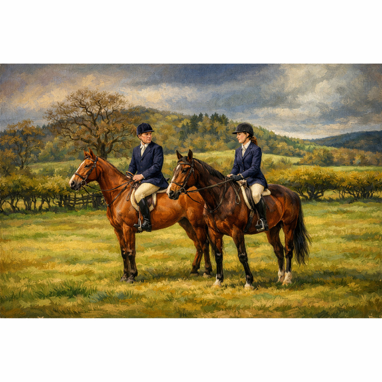 Horse Friends Set, Digital Art