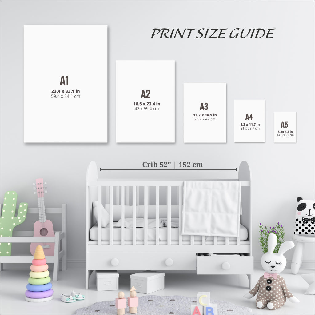 Print size comparison chart