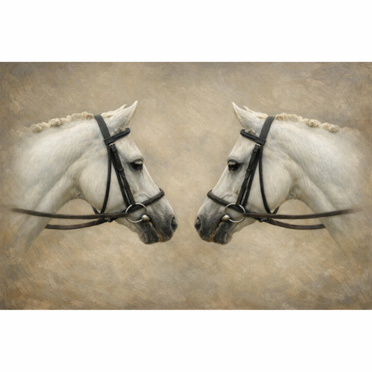 Horse Pair Set, Digital Art