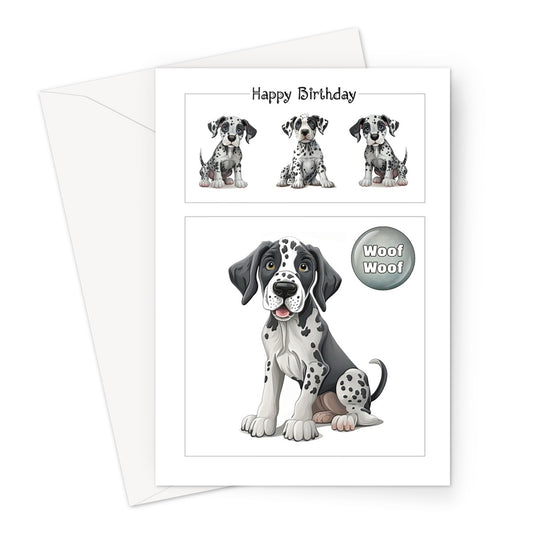Birthday Dalmatians Greeting Card