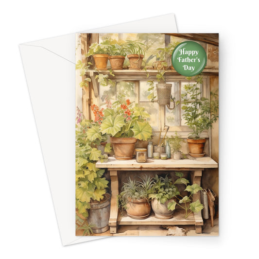 Potting Shed Father's Day Greeting Card