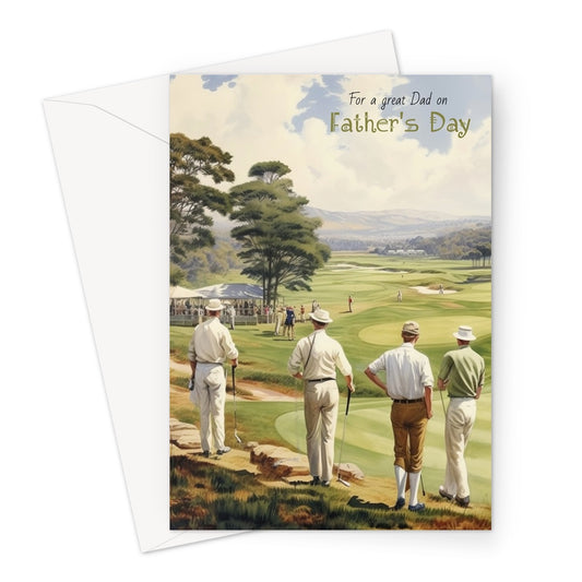 Golf Course Father's Day Greeting Card