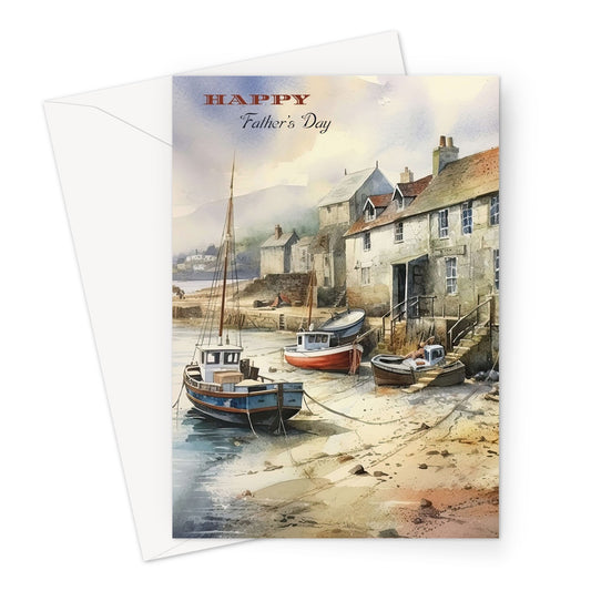 Fishing Boats Father's Day Greeting Card