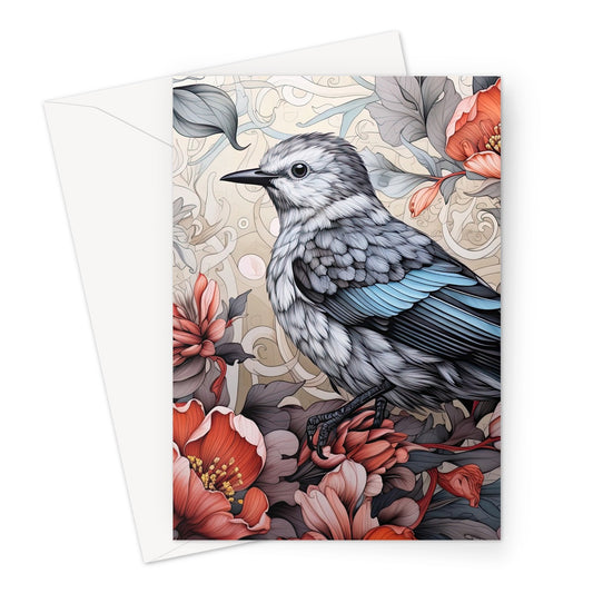 Blue Bird Greeting Card