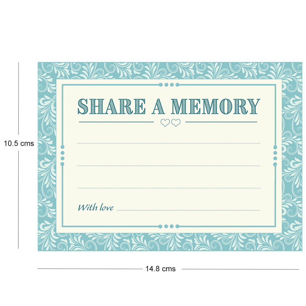 Classic Blue Share A Memory Cards - Pack of 15