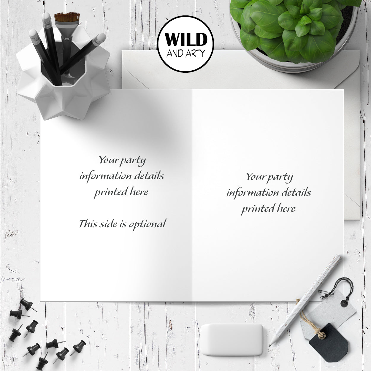 Christmas Party Invitations - Pack of 20 Personalised