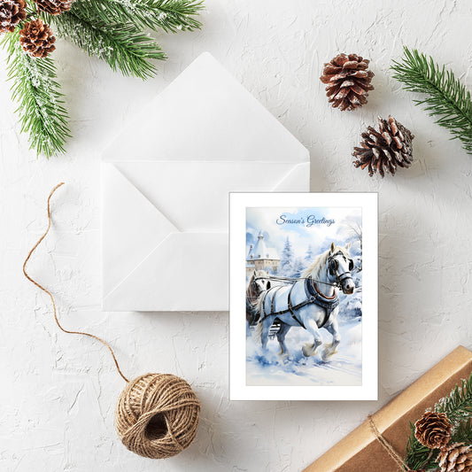 Snow Horse - Pack of 20 Personalised