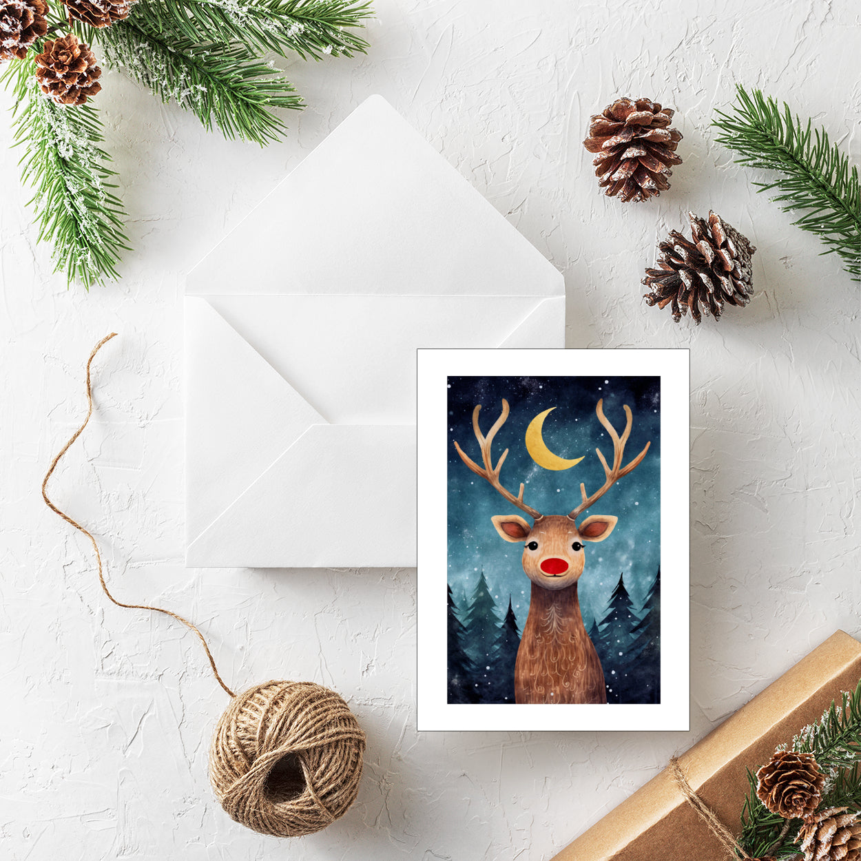 Rudolf Moon - Pack of 20 Personalised
