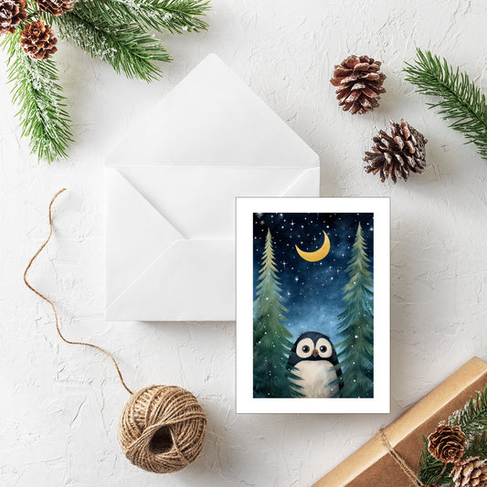 Penguin Moon - Pack of 20 Personalised