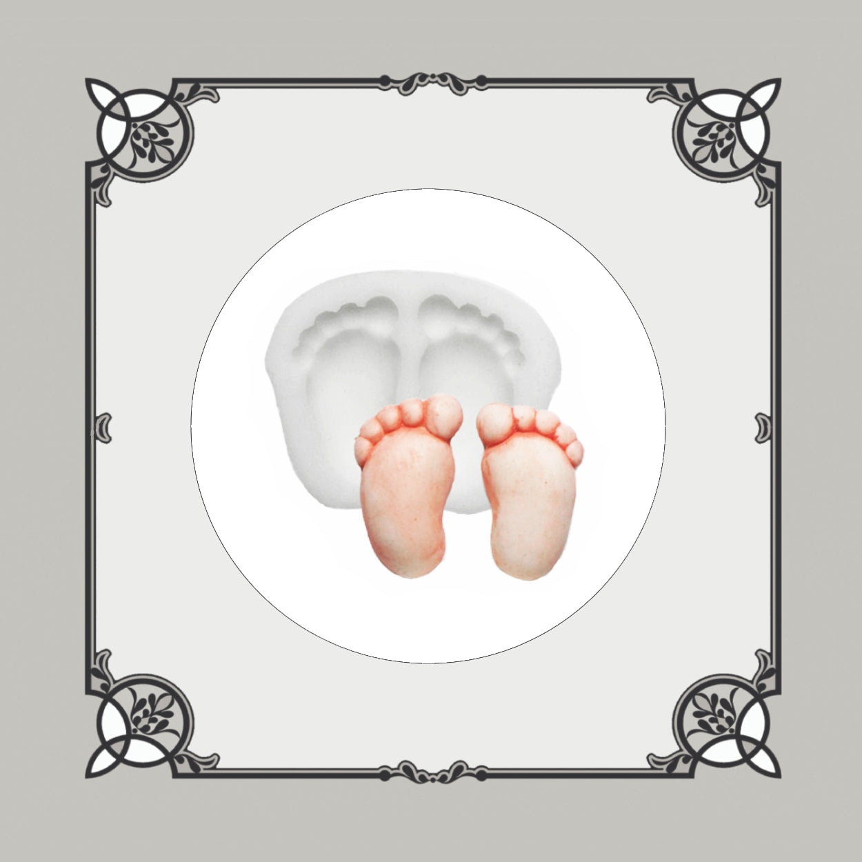 Baby Feet Silicone Mould - Food Safe